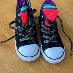 Rainbow tulle Converse